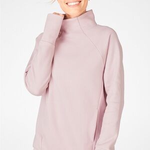 Fabletics Zaylee Funnel Neck Tunic Dusty Rose
